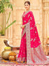 Vasthrlay Womens Banarasi Unstitched Mauve Saree