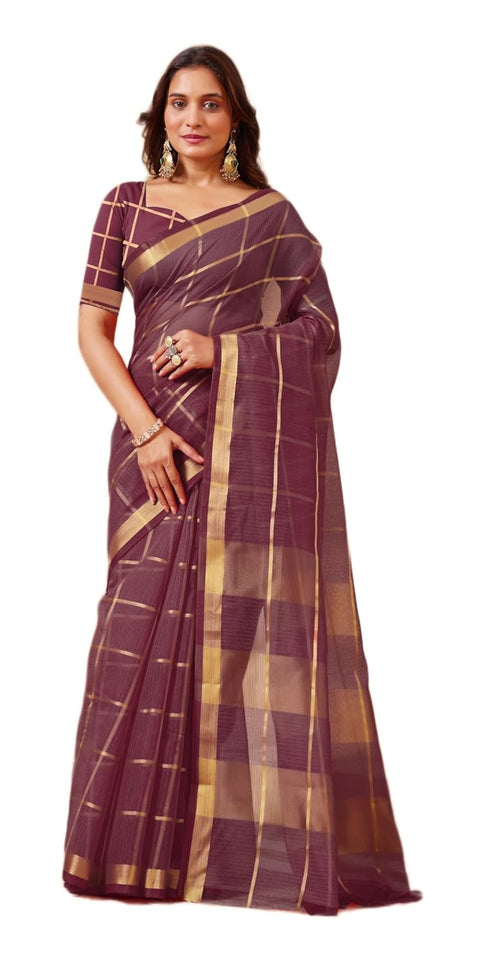 Vasthrlay Cotton Blouse Malangg Black Ethnic Wear