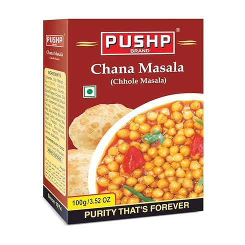 Pushp Brand Chana Masala Box