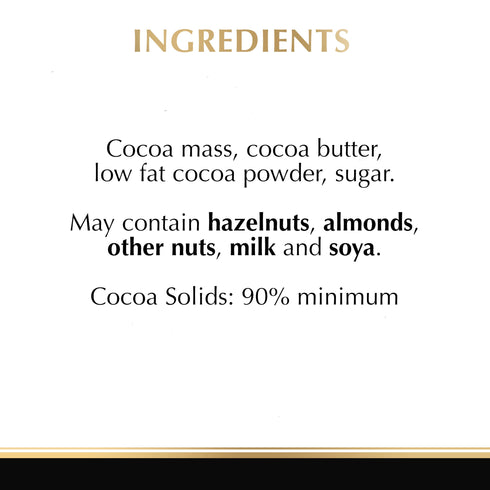 Lindt Excellence 90 Cocoa Dark Supreme Noir Chocolate Bar