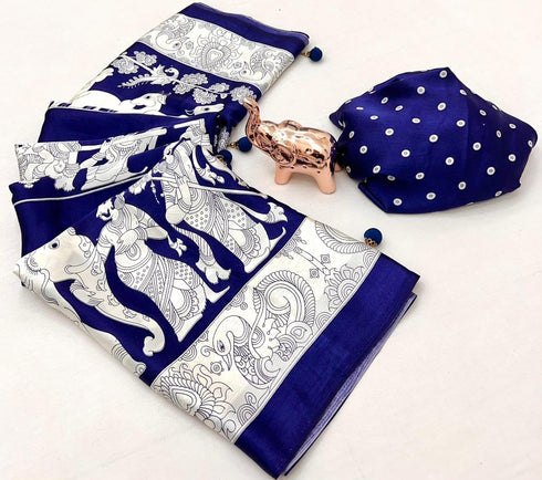 Vasthrlay Modal Kalamkari Designer Beautiful Blouse
