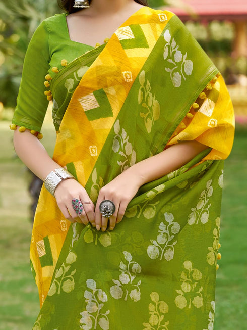 Vasthrlay Printed Unstitched Sr Ethnic Wear