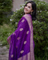 Vasthrlay Purple Kanjivaram Saree