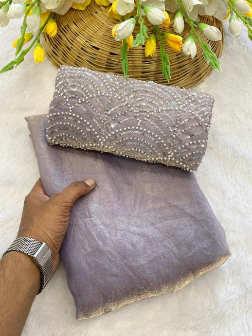 Vasthrlay Lavender Designer Saree