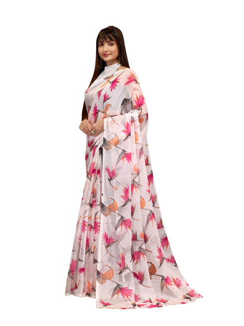 Vasthrlay Chiffon Floral Saree