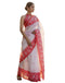 Vasthrlay Womens Printed Unstitched Off White Saree