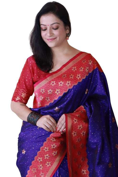 Vasthrlay Kanjivaram Unstitched Blouse Ethnic Wear