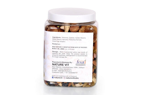 NatureVit Mix Dry Fruits & Nuts Premium Healthy Snack Blend