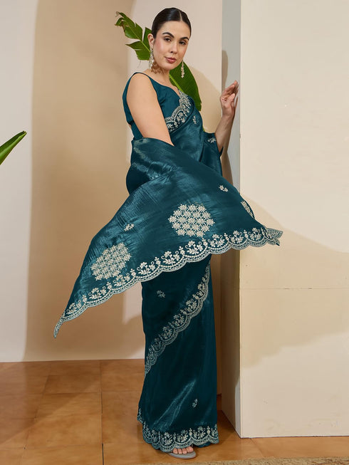 Vasthrlay Embroidered Unstitched Vh Ethnic Wear