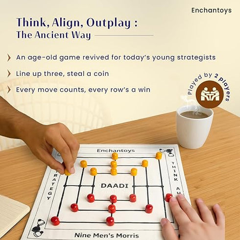 Daadi Board Game | Nine Men's Morris Game