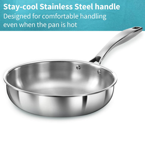 Hawkins Pro 22 cm Frying Pan Triply Stainless Steel Fry Pan