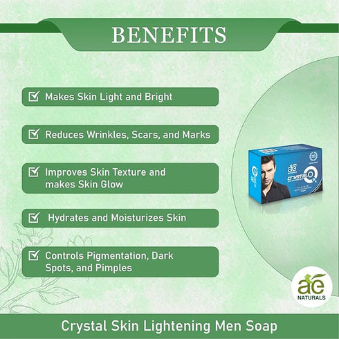 Ae Naturals Crystal Q Skin Lightening Soap For Men 135 g
