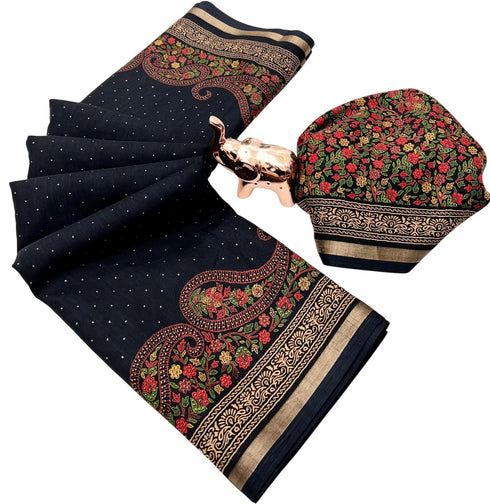 Vasthrlay Kashmiri Print Saree