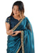 Vasthrlay Shimmer Chiffon Unstitched Maroon Saree