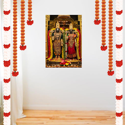 Tirupati Balaji with Mahalakshmi Wall Sticker