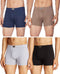 Dixcy Scott Cotton Plain/Solid Assorted Men's Trunk/Underwear - Pack of 4 (#Image-Trunk-85 CM) (Color & Prints May Vary)