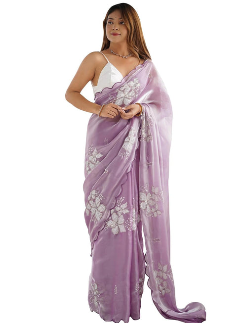 Vasthrlay Handcrafted Embroidered Contrast Rt Ethnic Wear