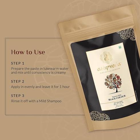 Ashpveda Natural Hair Black Colour