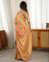 Vasthrlay Banarasi Kanjivaram Unstitched Black Saree