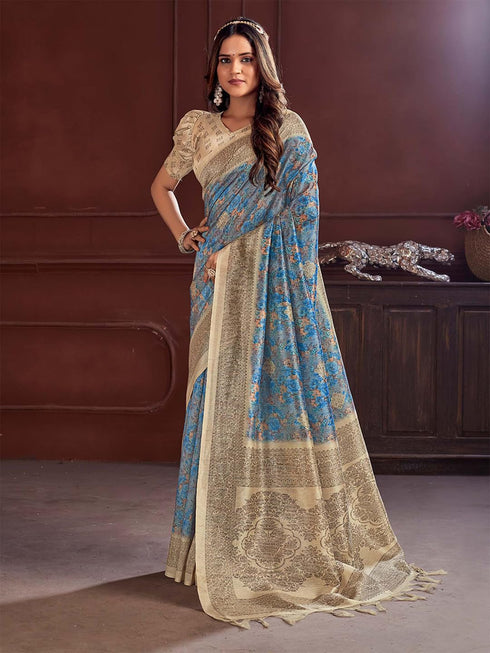Vasthrlay Printed Unstitched Hs Ethnic Wear