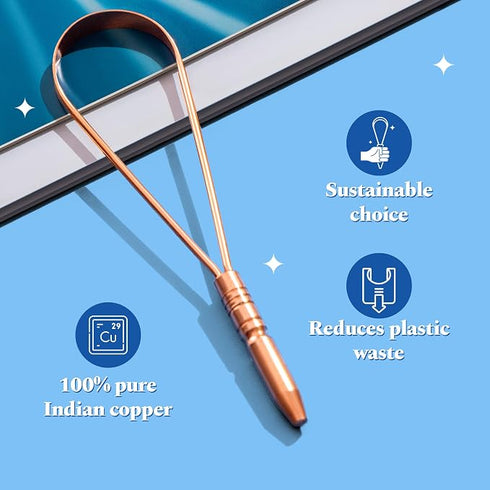 Perfora Copper Tongue Cleaner for Men and Women