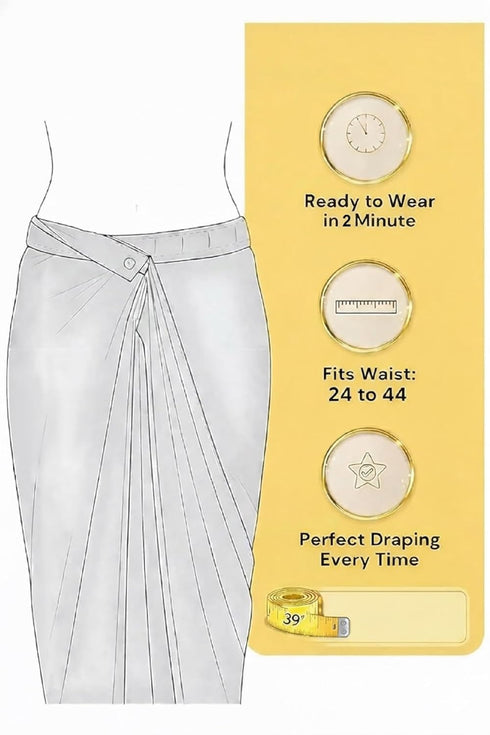 vasthrlayPleated Readymade Unstitched Ethnic Wear