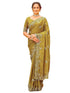 Vasthrlay Georgette Embroidery Olive Saree