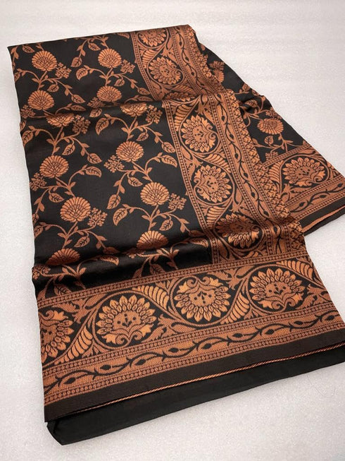 Vasthrlay Black Kanjivaram Saree