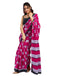Vasthrlay Womens Printed Unstitched Green Saree