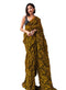 Vasthrlay Georgette ST ZEBRA CRUSH Mustard