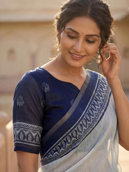 Vasthrlay Printed Peach1 Saree
