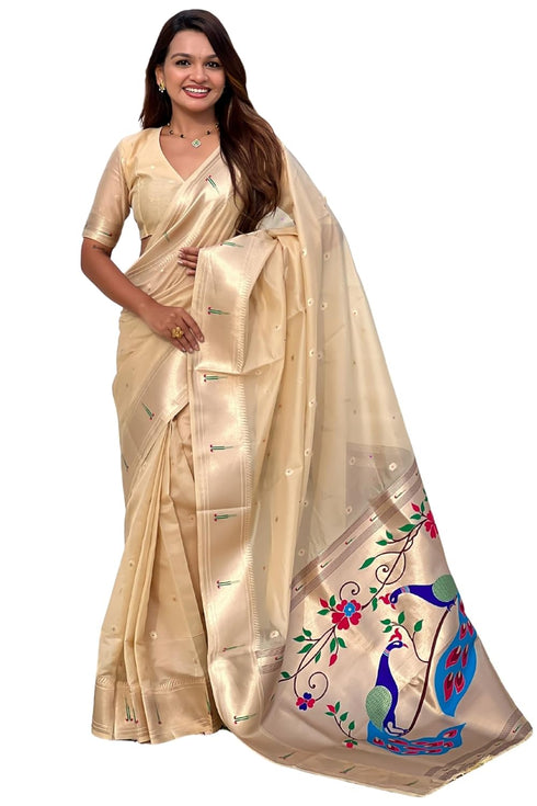 Vasthrlay Organza Kanjivaram Handloom Ethnic Wear