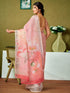 Vasthrlay Digital Printed Unstitched Pink Saree