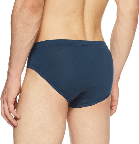Dixcy Scott Plain/Solid Assorted Cotton Men's Briefs/Underwear - Pack of 6 (#Salsa-Brief-95 CM) (Color & Prints May Vary)