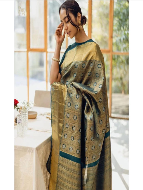 Vasthrlay Banarasi Unstitched Saree