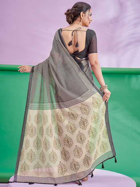 Vasthrlay Abstract Printed Unstitched Hs Ethnic Wear