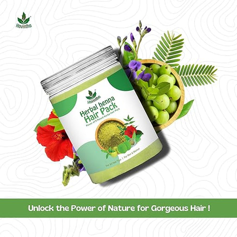 Havintha - Herbal Henna Powder Jar- for Hair Color