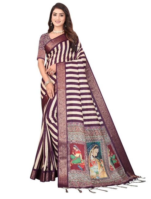 Vasthrlay Kanjivaram Traditional Unstitched Saree