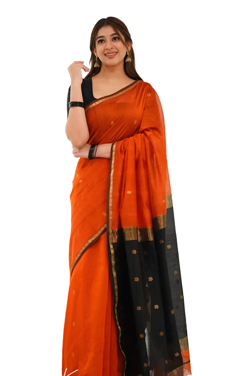 Vasthrlay Banarasi Printed Unstitched Saree