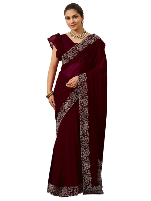 Vasthrlay Purple Saree