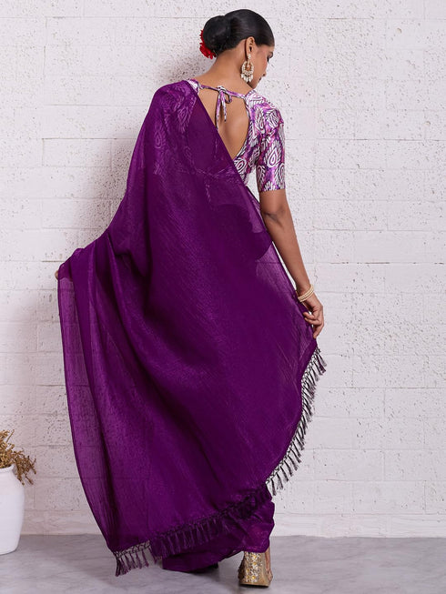 Vasthrlay Unstitched Tassels Latkans Sum Ethnic Wear