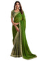 Vasthrlay Georgette Embroidery Unstitched Maroon Saree