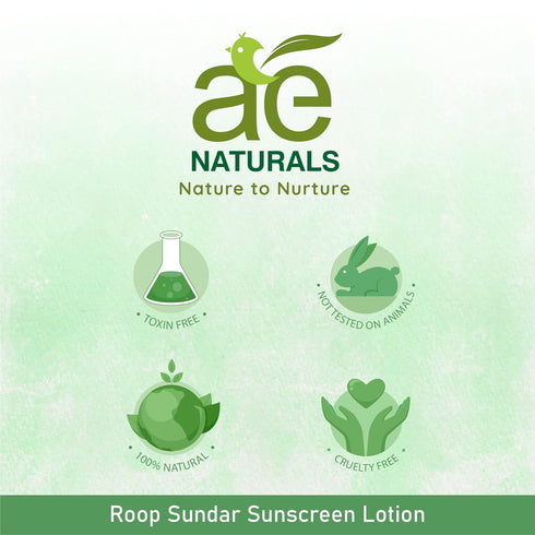 Ae Naturals Roop Sundar Sunscreen Lotion SPF 50 PA+++ 100 ml