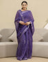 Vasthrlay Womens Printed Unstitched Orange Saree