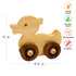 Wooden Duck Pull-Along Toy for Toddlers | Natural Solid Wood Toy