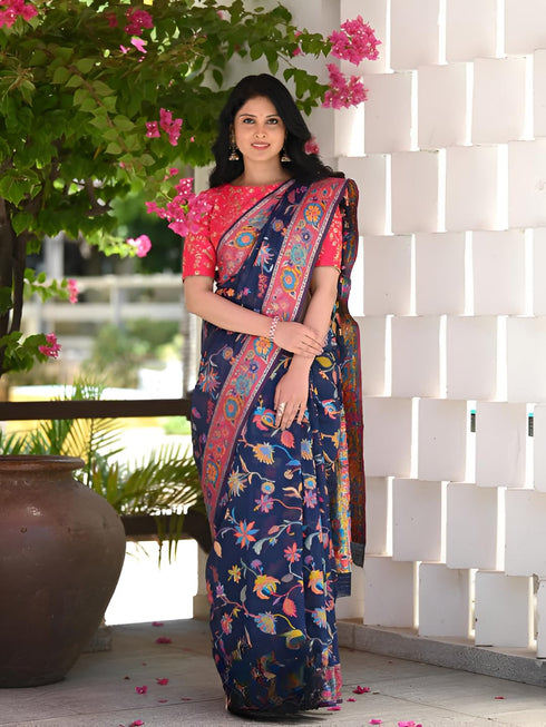 Vasthrlay Traditional Unstitched Saree