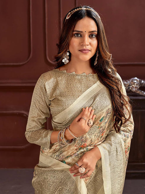 Vasthrlay Printed Unstitched Hs Ethnic Wear