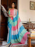 Vasthrlay Womens Printed Unstitched Dusty Pink Saree
