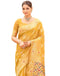 Vasthrlay Special Weaving Light Yellow | Gold Saree With Unstitched Blouse Piece