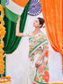 Vasthrlay Georgette Embroidery Dusty Saree